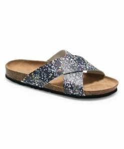 Deals π PAOTMBU Blue Floral Crisscross-Strap π©΄ Sandal - π© Women π