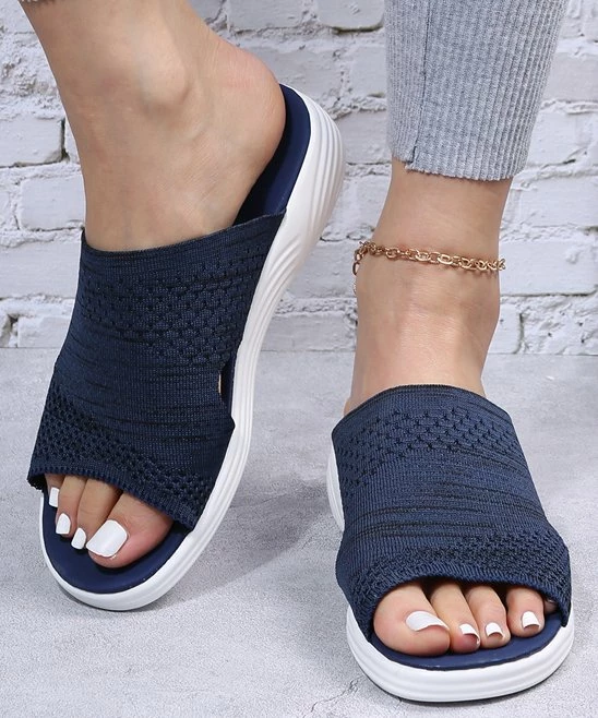 Outlet ๐ PAOTMBU Blue Cutout ๐ฉด Sandal - ๐ฉ Women ๐