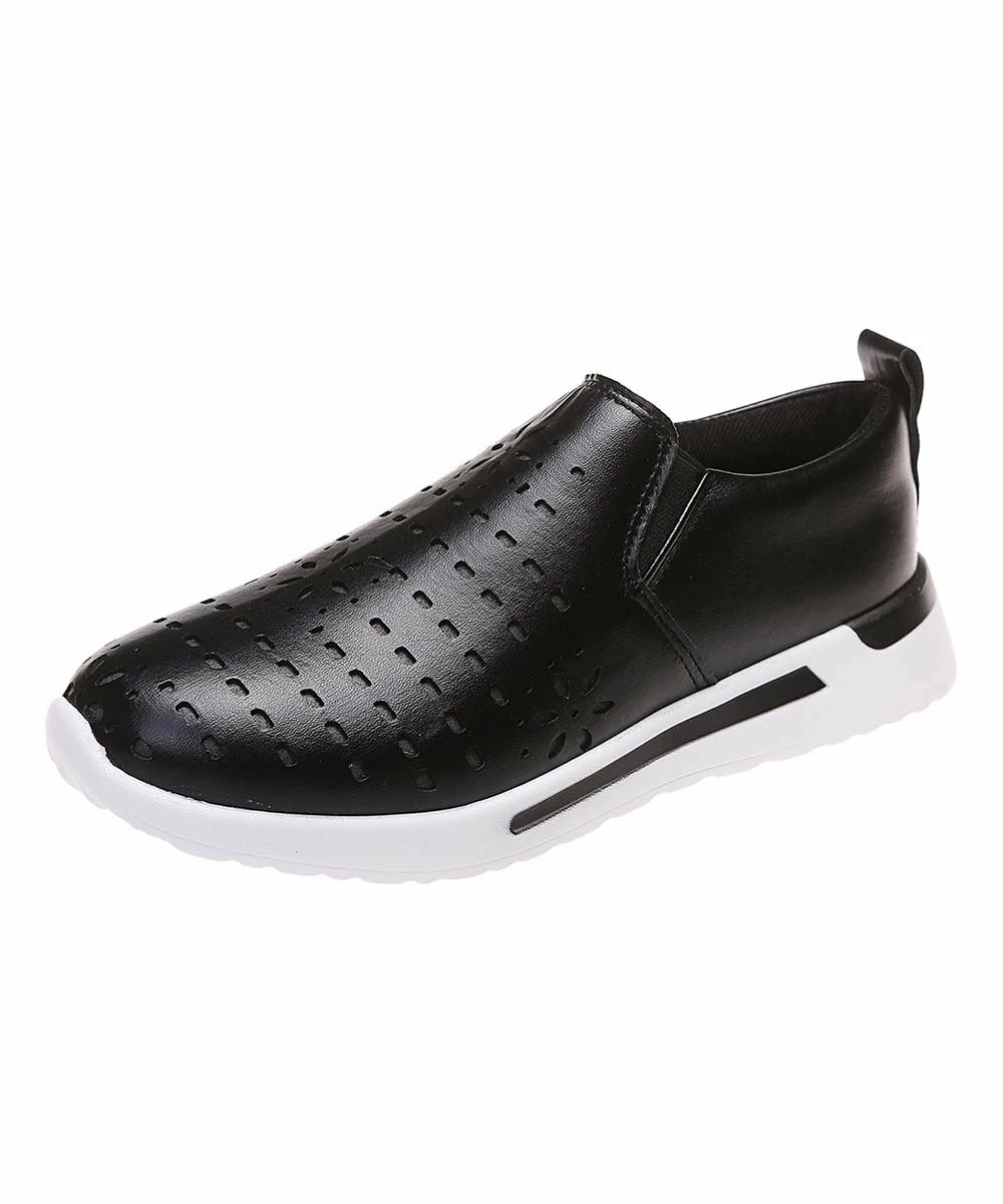 Budget ๐ PAOTMBU Black Perforated Slip-On ๐ Sneakers - ๐ฉ Women ๐ - Image 3