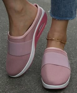Best Sale โค๏ธ PAOTMBU Pink Band Slip-On ๐ Sneaker - ๐ฉ Women ๐