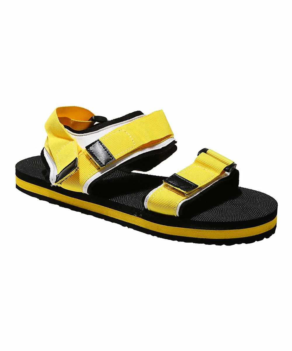 Best deal โค๏ธ PAOTMBU Yellow & White Strap ๐ฉด Sandal - ๐ฉ Women ๐ - Image 2