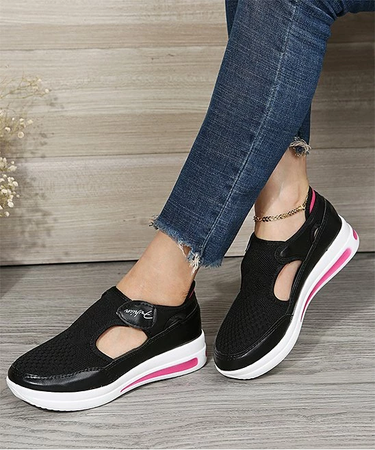New ๐ฅ PAOTMBU Black & Pink Mesh ๐ Sneaker - ๐ฉ Women ๐ - Image 2