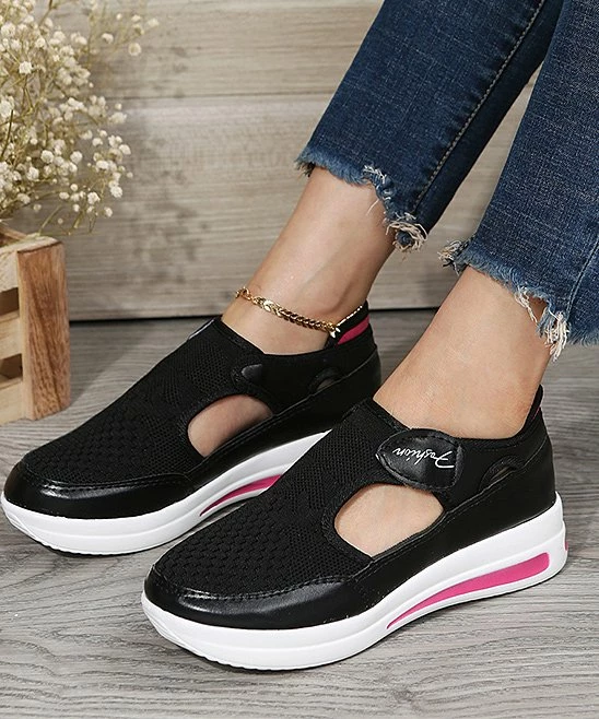 New ๐ฅ PAOTMBU Black & Pink Mesh ๐ Sneaker - ๐ฉ Women ๐ - Image 3