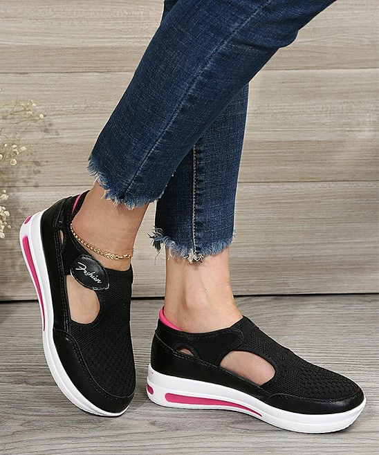 New ๐ฅ PAOTMBU Black & Pink Mesh ๐ Sneaker - ๐ฉ Women ๐ - Image 4