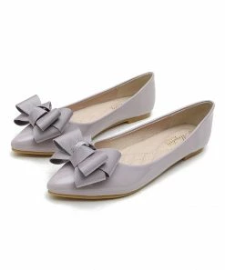 Flash Sale π PAOTMBU Gray Bow Ballet Flats - π© Women π