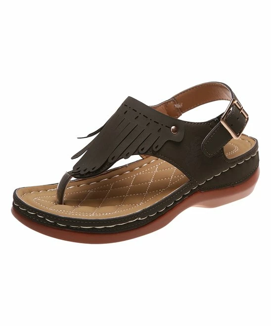 Hot Sale ๐ PAOTMBU Navy Blue Fringe Thong ๐ฉด Sandal - ๐ฉ Women ๐ฅ - Image 5