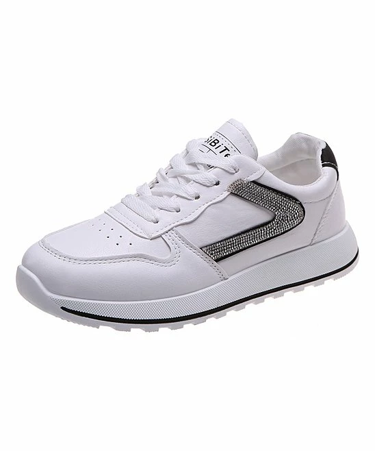 Best reviews of 🎁 PAOTMBU White & Black Swoop 👟 Sneaker - 👩 Women 🎁 - Image 2