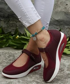 Best reviews of 🎁 PAOTMBU Wine Mesh Panel Mary Jane - 👩 Women 😍