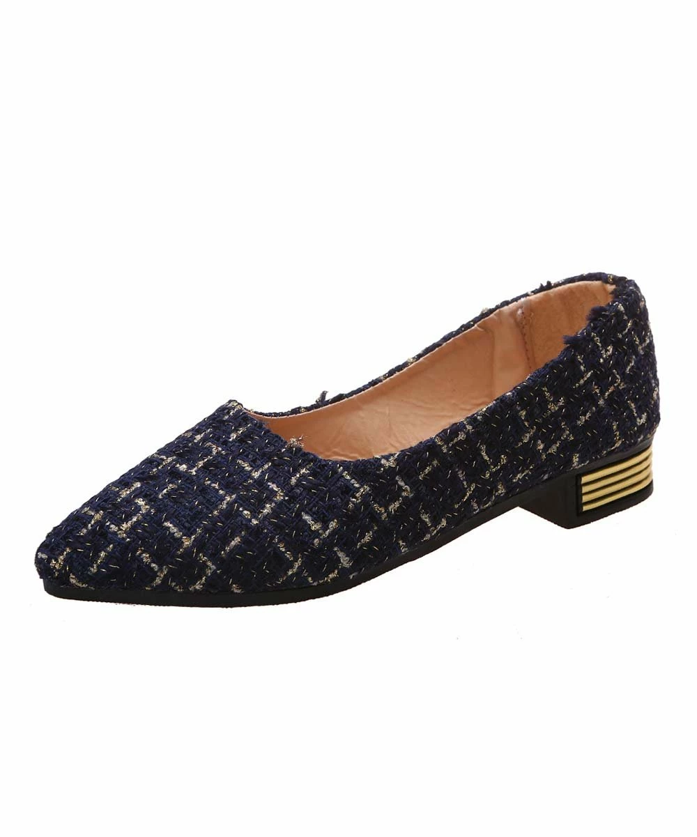 Best Sale ๐ฏ PAOTMBU Blue & Goldtone Abstract Pump - ๐ฉ Women ๐คฉ - Image 5