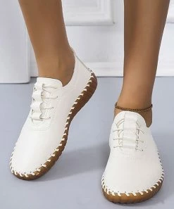 New โจ PAOTMBU Beige Stitched Slip-On ๐ Sneaker - ๐ฉ Women ๐คฉ