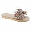 Best Sale 👏 PAOTMBU White & Red Floral Bow Slide - 👩 Women 😀