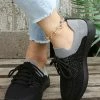 Buy 🌟 PAOTMBU Black & Gray Knit 👟 Sneaker - 👩 Women 👍