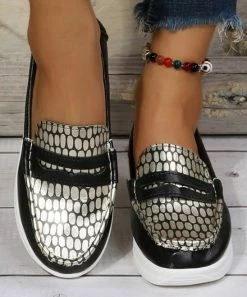 Best reviews of 🌟 PAOTMBU Black Abstract Loafer - 👩 Women 🎁