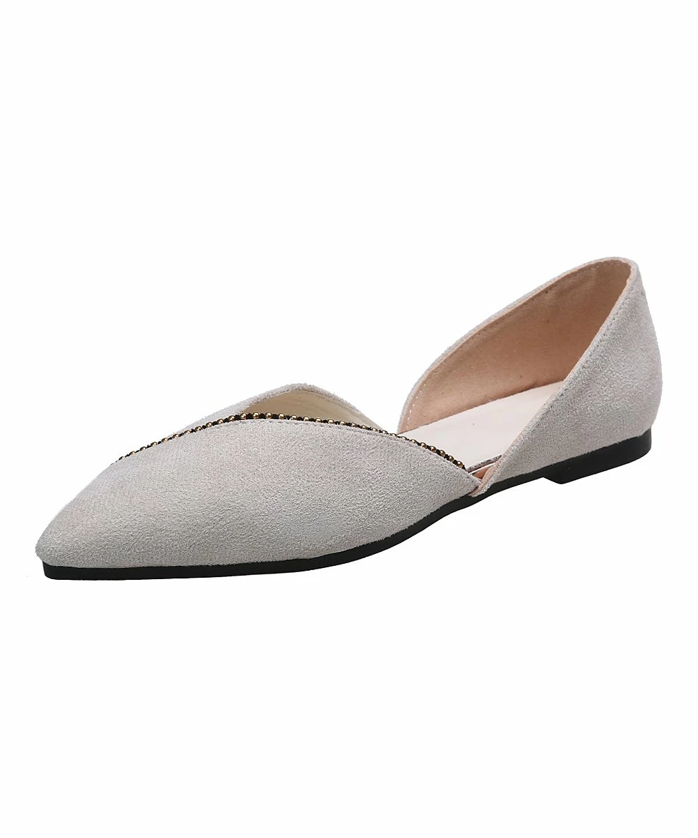 Flash Sale โจ PAOTMBU Beige Wrap-Toe D'Orsay Flat - ๐ฉ Women ๐ - Image 5