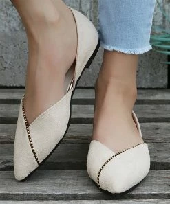 Flash Sale β¨ PAOTMBU Beige Wrap-Toe D'Orsay Flat - π© Women π