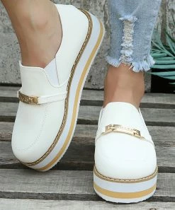 Cheapest ๐ PAOTMBU White Bit-Accent Platform Loafer - ๐ฉ Women ๐