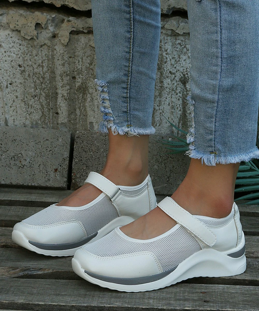 Brand new 🤩 PAOTMBU White Wedge Mary Jane - 👩 Women 🔥 - Image 2