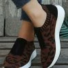Buy ⭐ PAOTMBU Brown Leopard Zip-Accent 👟 Sneaker - 👩 Women 💯