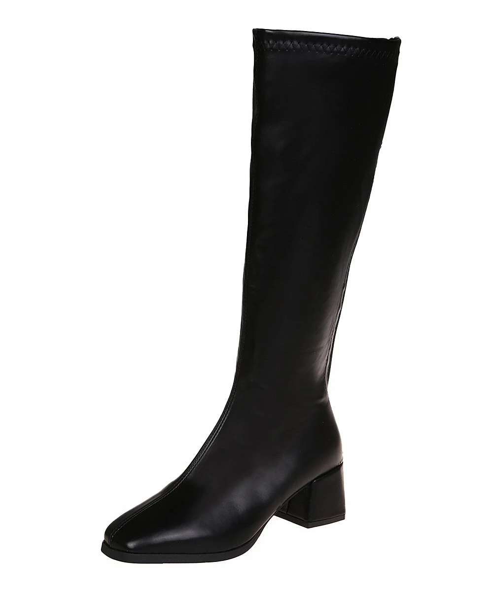 Top 10 ❤️ PAOTMBU Black Knee-High Boot - 👩 Women 😀 - Image 2