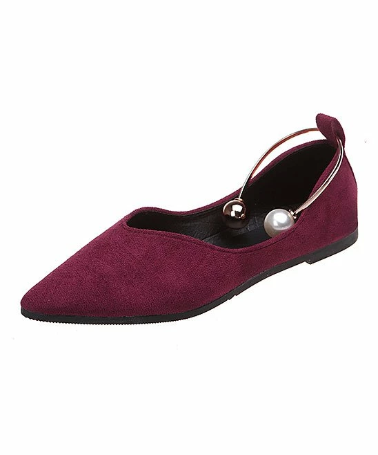 Best Sale ๐ PAOTMBU Wine Anklet Flats - ๐ฉ Women ๐งจ - Image 5
