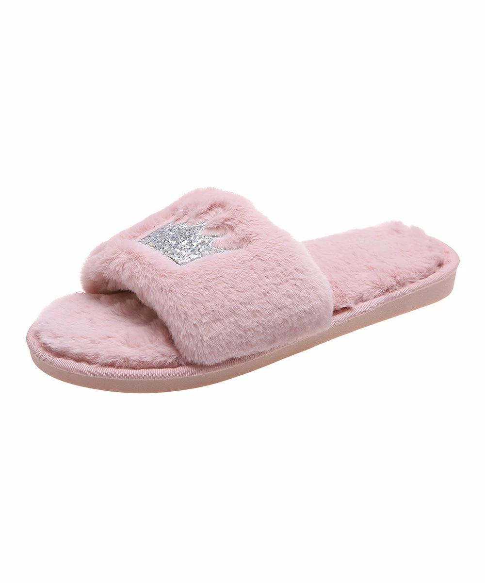 Discount ๐ PAOTMBU Pink Crown Plush Slide Slipper - ๐ฉ Women ๐ - Image 4