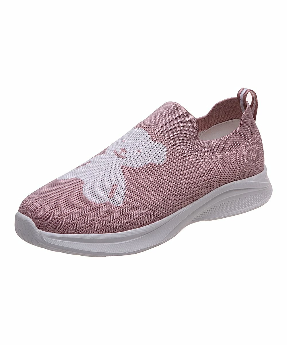 Brand new ๐ฅ PAOTMBU Pink & White Bear Slip-On ๐ Sneaker - ๐ฉ Women โค๏ธ - Image 2