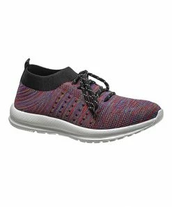 Discount 🌟 PAOTMBU Black & Red Marled Knit 👟 Sneaker - 👩 Women ✨