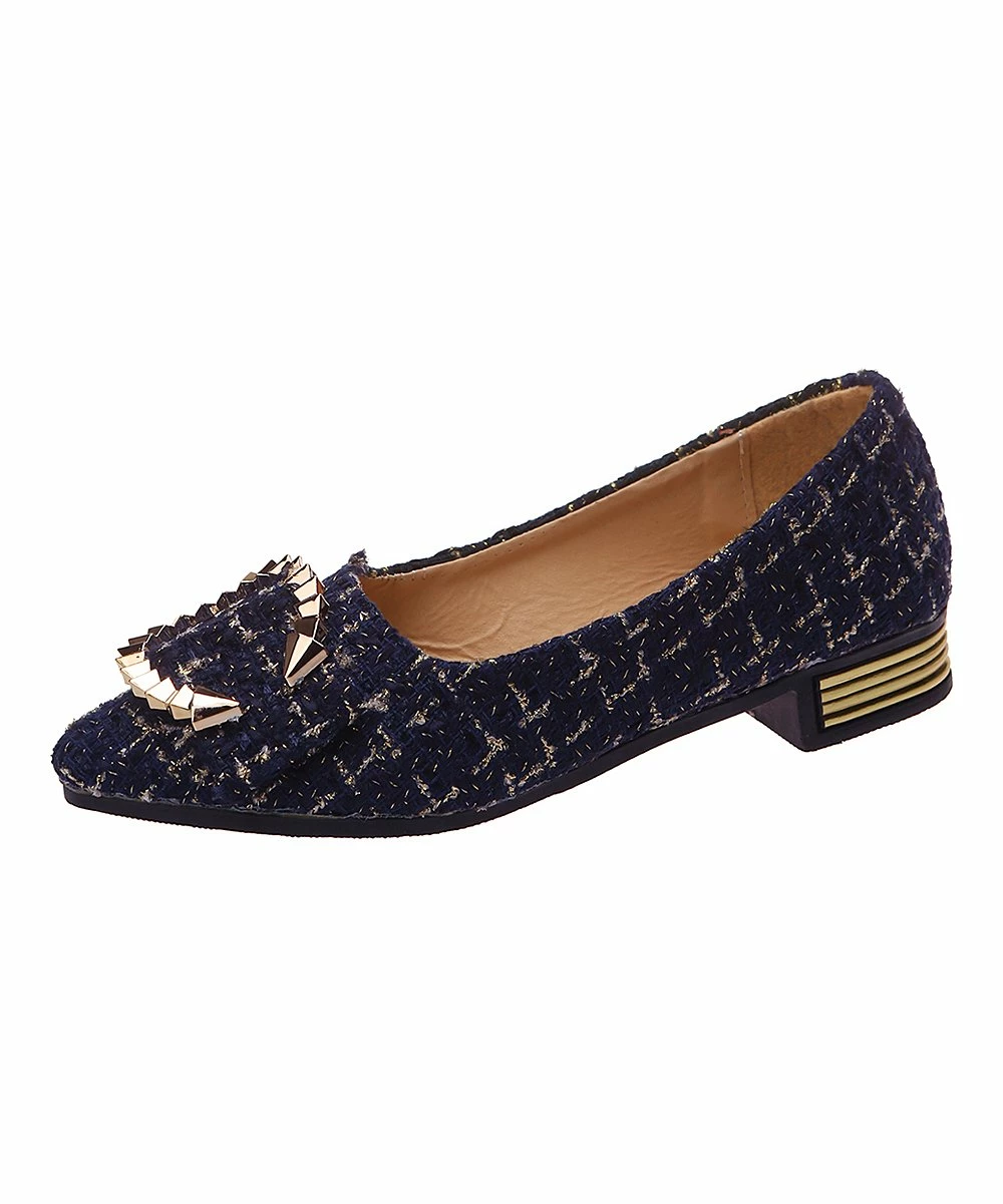 Deals ๐ PAOTMBU Blue & Goldtone Buckle-Accent Flat - ๐ฉ Women ๐ - Image 2