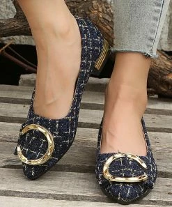 Discount โ PAOTMBU Blue & Goldtone Buckle Flat - ๐ฉ Women ๐