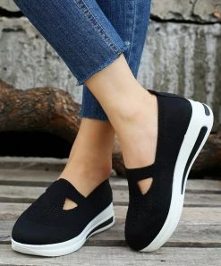 Deals π PAOTMBU Black T-Strap Slip-On π Sneaker - π© Women β€οΈ