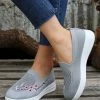 Deals ✨ PAOTMBU Gray & Pink Floral Slip-On 👟 Sneaker - 👩 Women ⭐