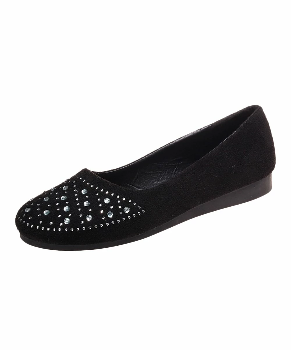 Buy ๐ PAOTMBU Black Rhinestone-Accent Flat - ๐ฉ Women ๐ - Image 2