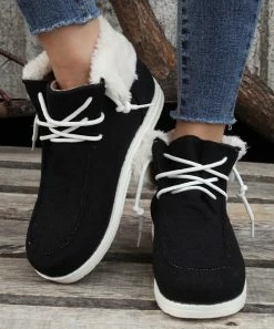 Best reviews of ๐ฏ PAOTMBU Black Plush-Collar Chukka Boot - ๐ฉ Women ๐ฏ