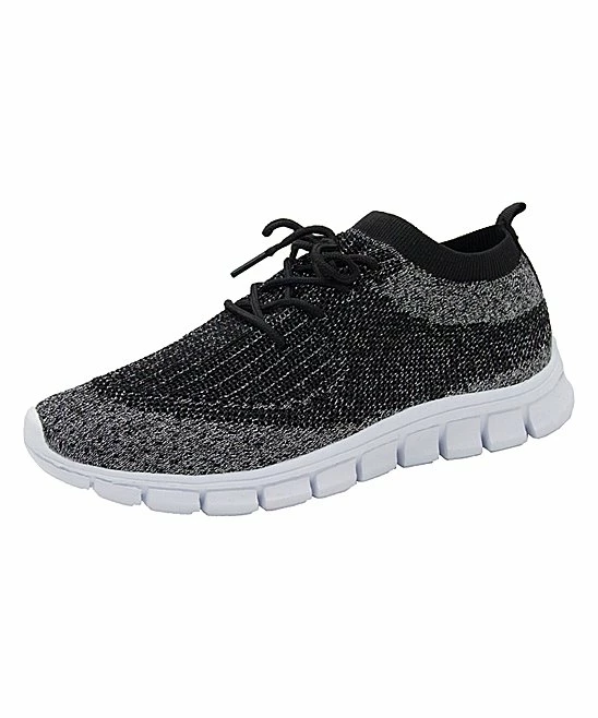 Best deal ๐ PAOTMBU Black & Gray Speckle Knit ๐ Sneaker - ๐ฉ Women โค๏ธ - Image 5