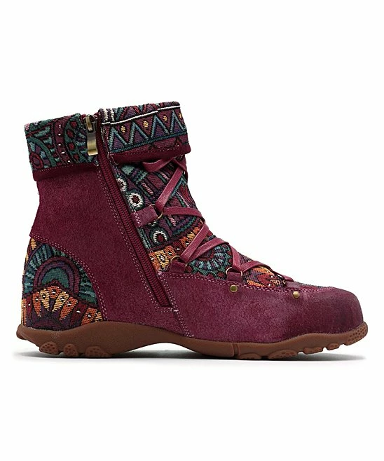 Cheapest ๐งจ PAOTMBU Wine Geometric Boot - ๐ฉ Women ๐ - Image 3