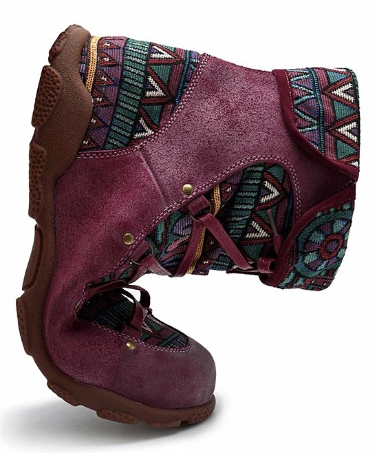 Cheapest ๐งจ PAOTMBU Wine Geometric Boot - ๐ฉ Women ๐ - Image 4