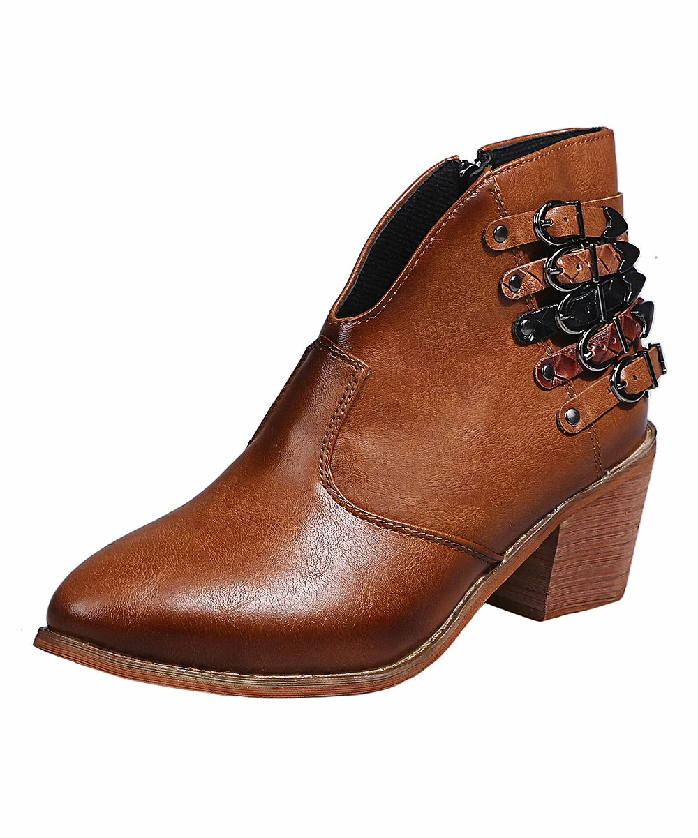 Best reviews of 🎉 PAOTMBU Brown Multi-Buckle Ankle Boot - 👩 Women 💯 - Image 2