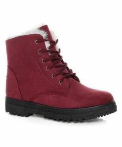 Best reviews of 🎉 PAOTMBU Wine Faux Fur-Lined Boot - 👩 Women 😉