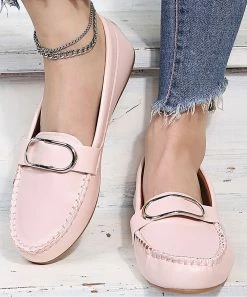 Best Pirce ๐ฅฐ PAOTMBU Pink Buckle-Accent Loafer - ๐ฉ Women ๐ฏ