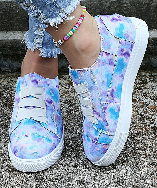 Brand new 👏 PAOTMBU Blue & Purple Abstract 👟 Sneaker - 👩 Women ✔️ - Image 2