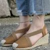 Top 10 🎁 PAOTMBU Brown & Beige Espadrille Wedge 🩴 Sandal - 👩 Women 🔔
